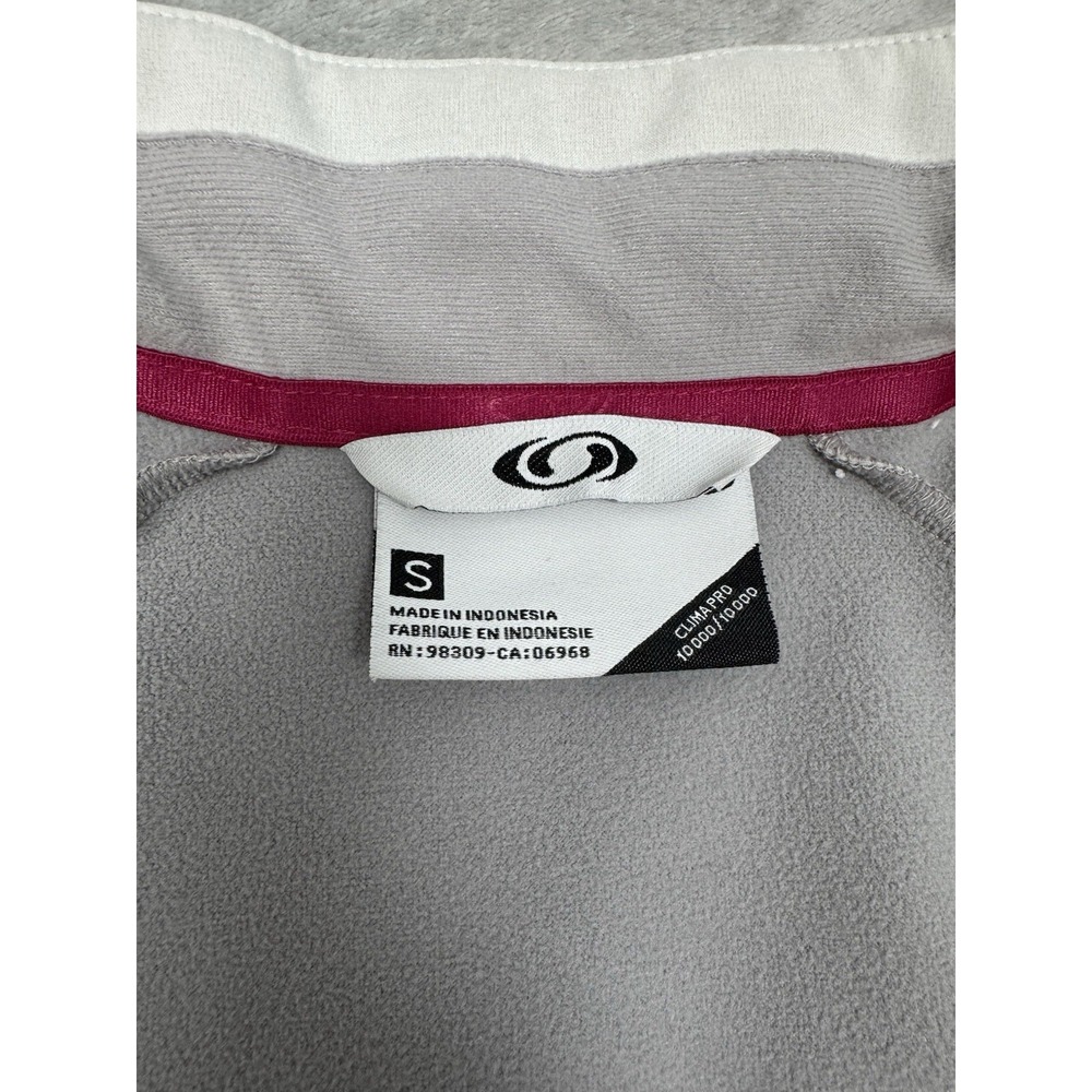 Salomon 2pc Soft Shell Jacket Set Womens Small S Pink White Hooded Coat Wind Ski - Picture 10 of 16